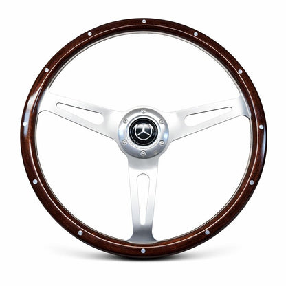 15" Wood Steering Wheel For Mercedes-Benz - Punk Wheels