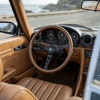15" Wood Steering Wheel For Mercedes-Benz - Punk Wheels