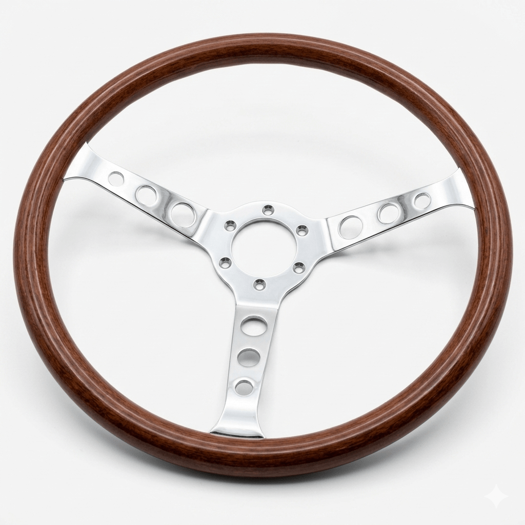 15" Wood Steering Wheel For Mercedes - Benz - Punk Wheels