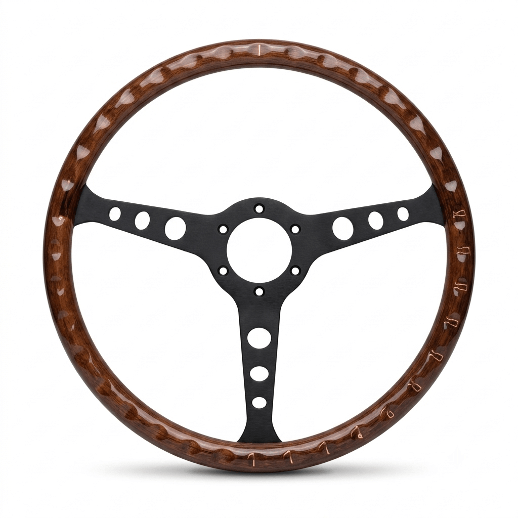15" Wood Steering Wheel For Mercedes-Benz - Punk Wheels