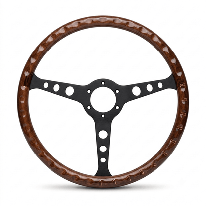 15" Wood Steering Wheel For Mercedes-Benz - Punk Wheels