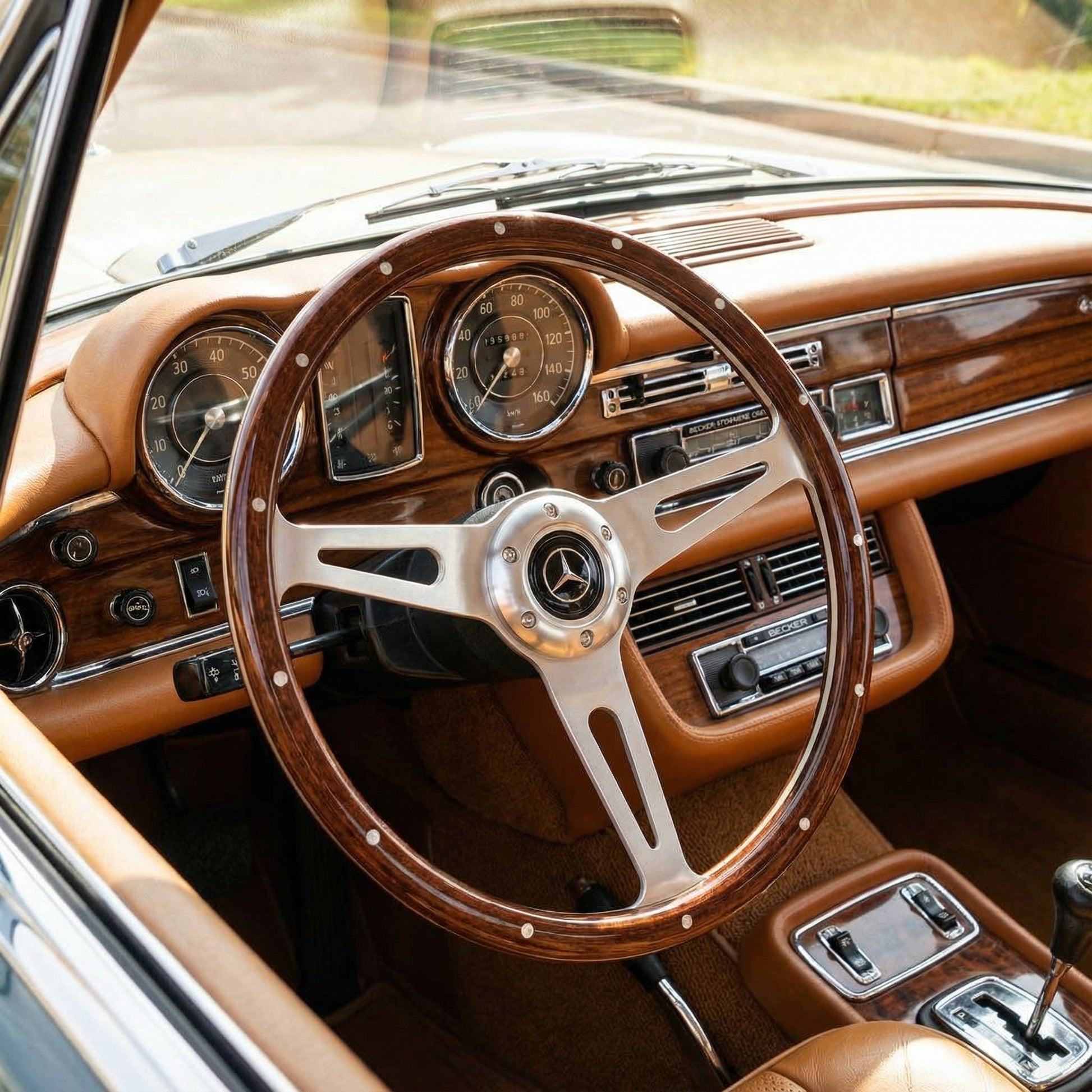 15" Wood Steering Wheel For Mercedes - Benz - Punk Wheels