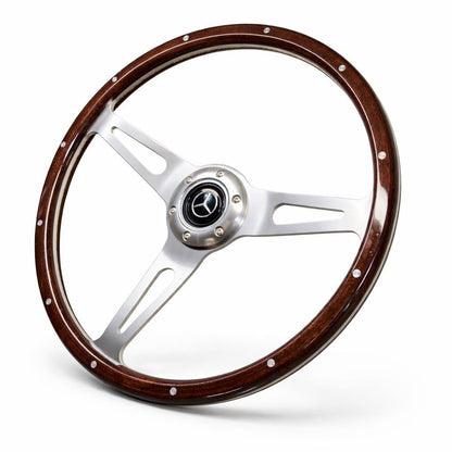 15" Wood Steering Wheel For Mercedes-Benz - Punk Wheels