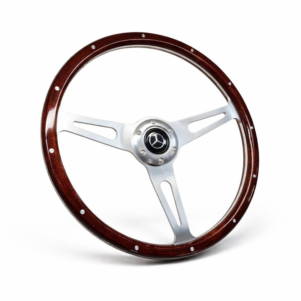 15" Wood Steering Wheel For Mercedes-Benz - Punk Wheels