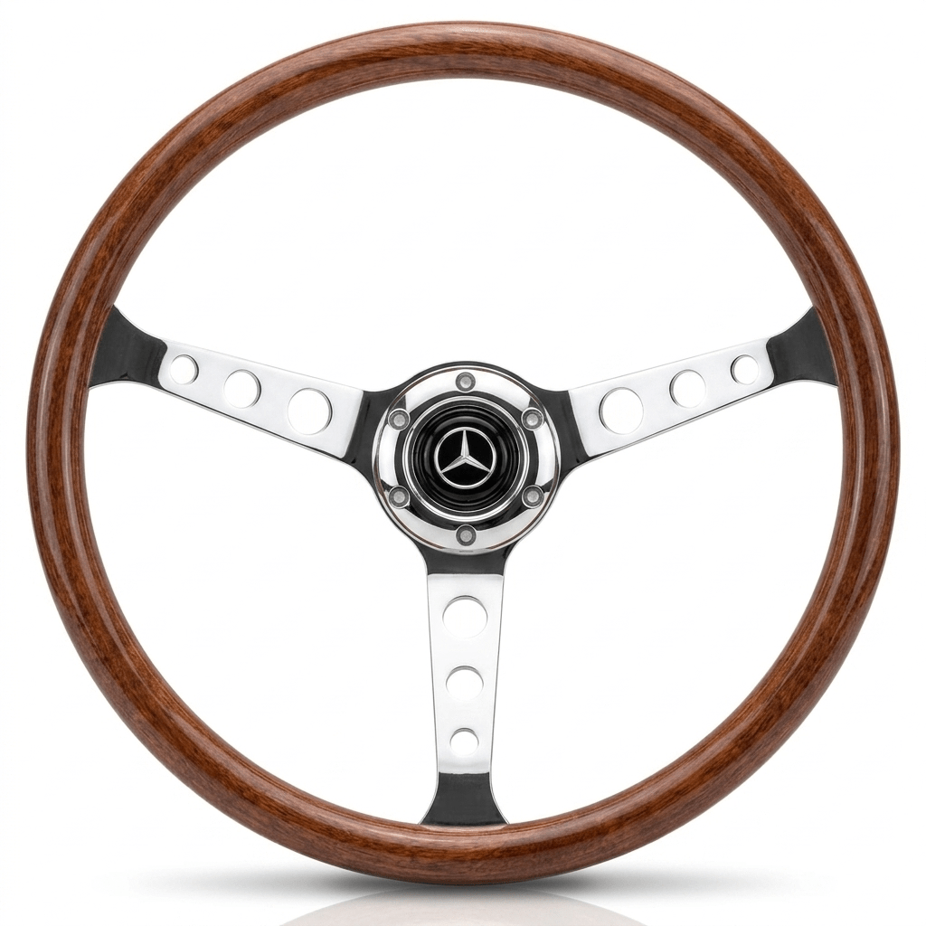 15" Wood Steering Wheel For Mercedes - Benz - Punk Wheels