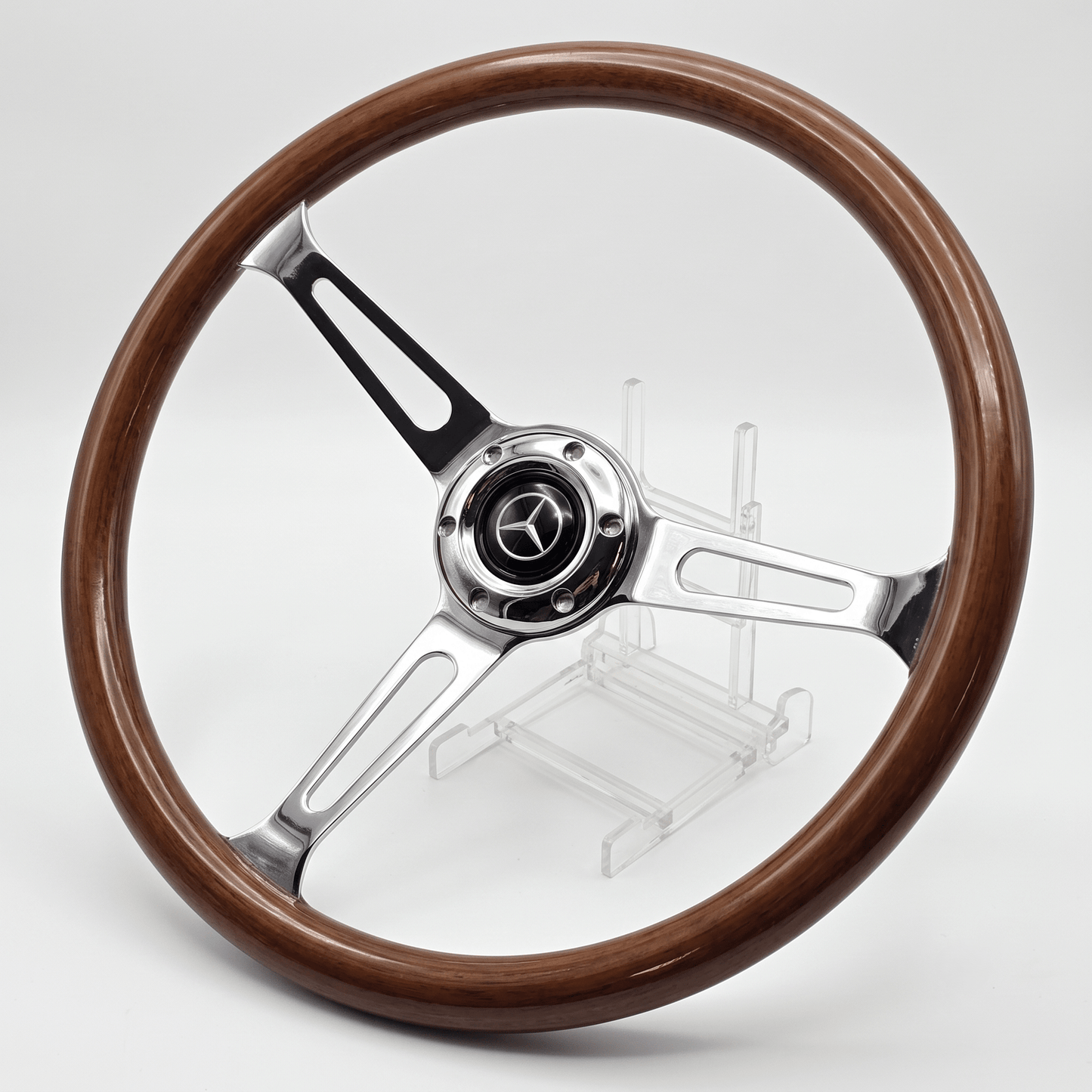 15" Wood Steering Wheel For Mercedes-Benz - Punk Wheels