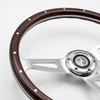 15" Wood Steering Wheel For Mercedes-Benz - Punk Wheels
