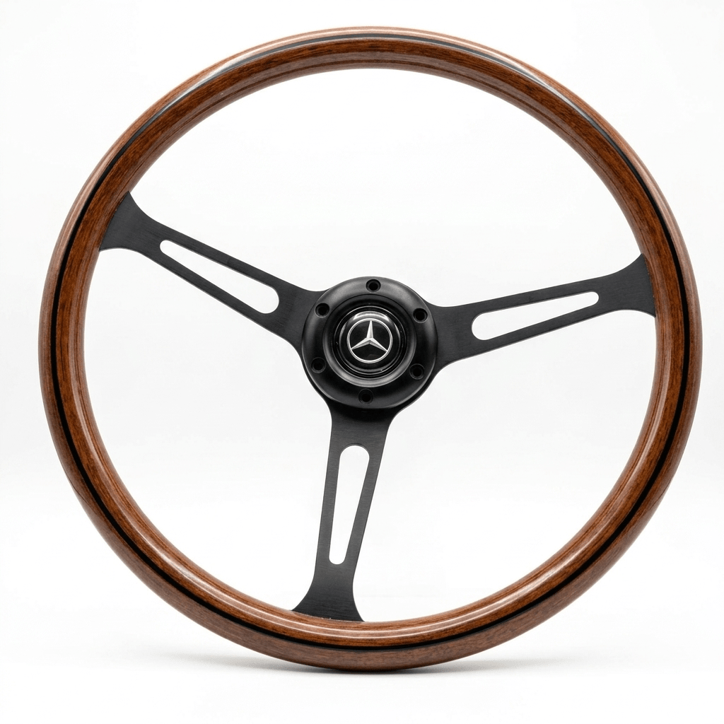 15" Wood Steering Wheel For Mercedes - Benz - Punk Wheels