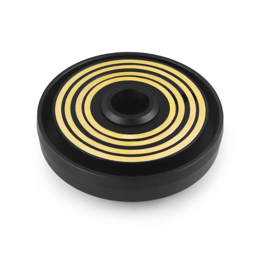 Punk Wheels black and gold aluminum mercedes-benz hub adapter top view for steering wheel