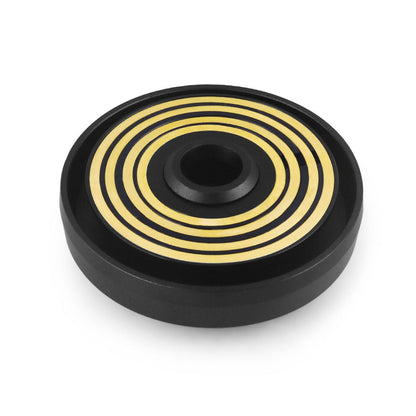 Punk Wheels black and gold aluminum mercedes-benz hub adapter top view for steering wheel