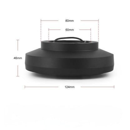 Punk Wheels black metal mercedes-benz hub adapter 124mm diameter 46mm height side view