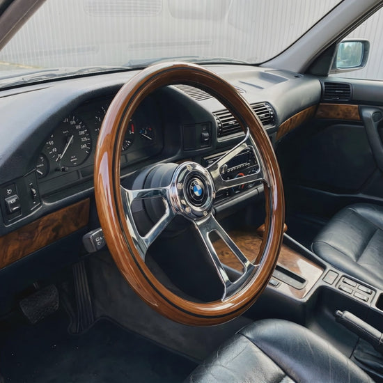 14" Wood Steering Wheel Classic BMW - Punk Wheels