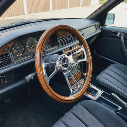 14" Wood Steering Wheel For Mercedes-Benz