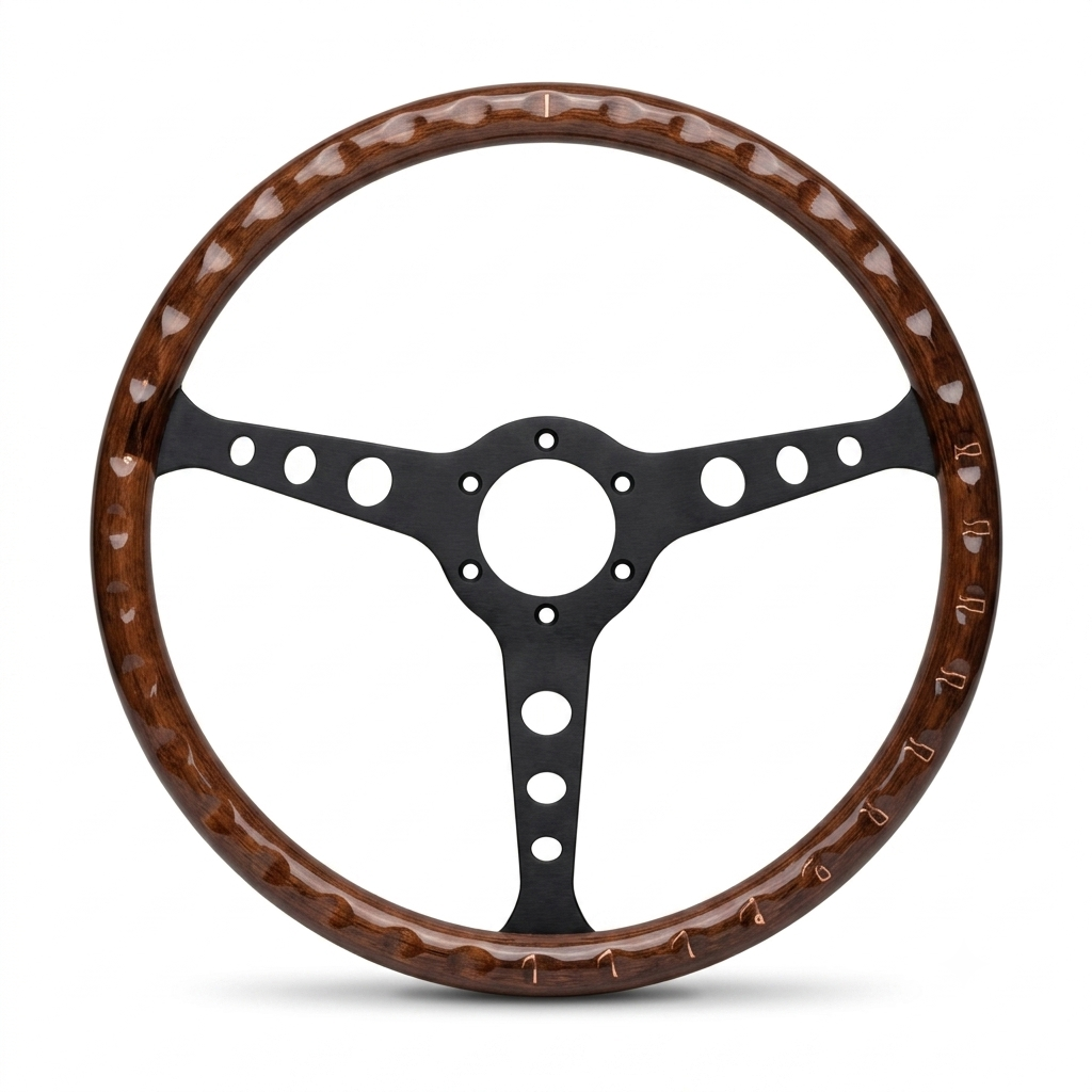15" Wood Steering Wheel For Mercedes-Benz