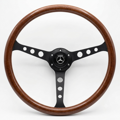15" Wood Steering Wheel For Mercedes-Benz