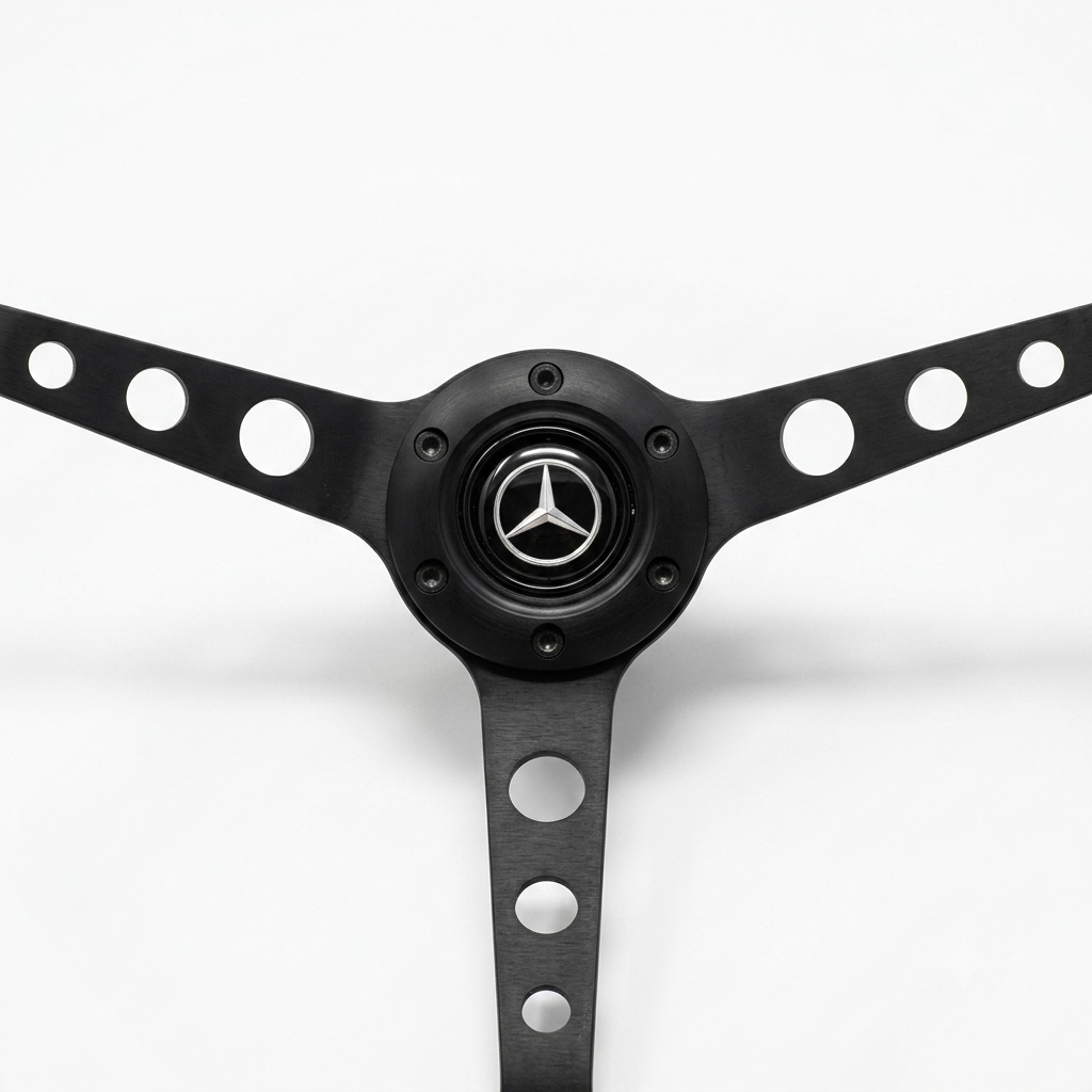 15" Wood Steering Wheel For Mercedes-Benz