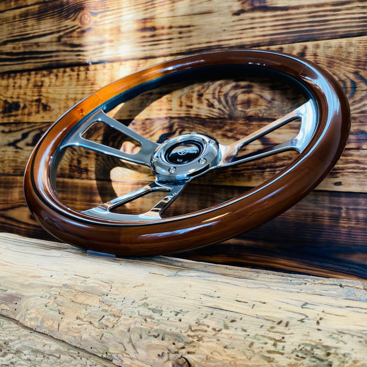 Wood wheel steering