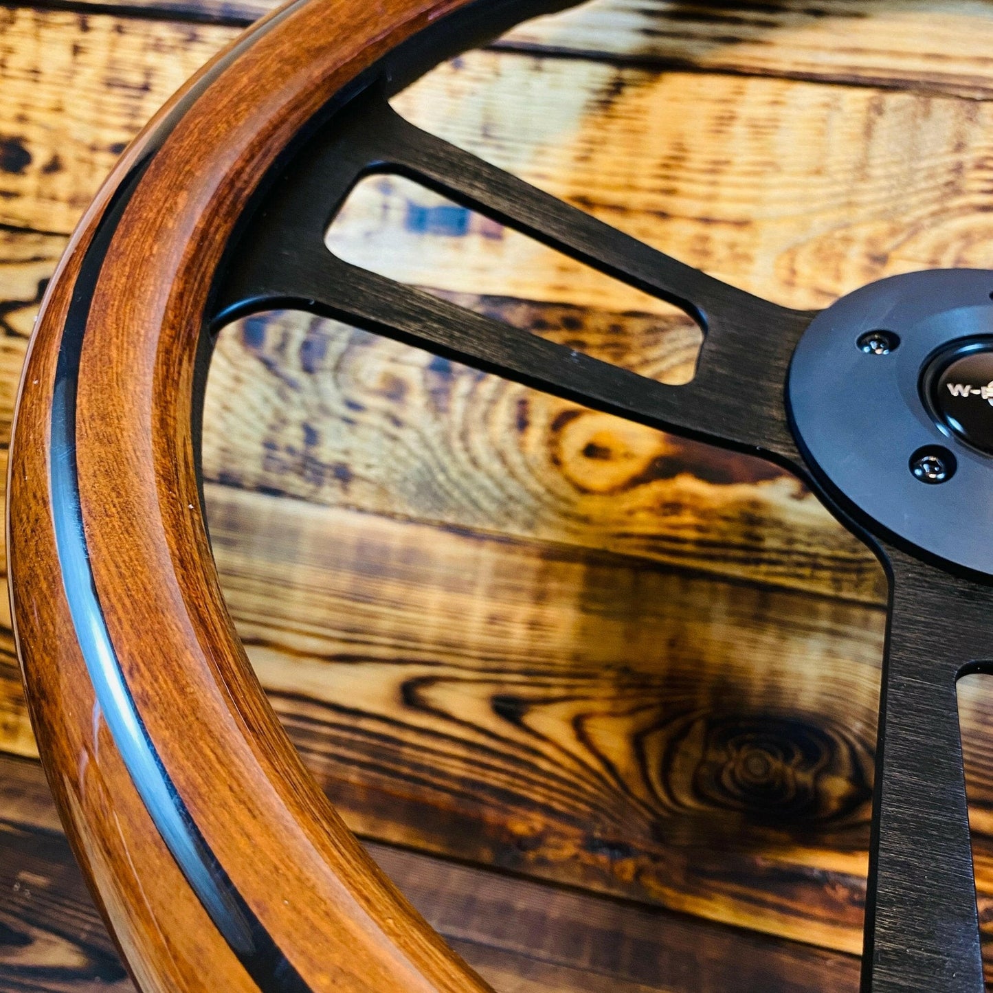 18" Wood Imitation Steering Wheel - Punk Wheels